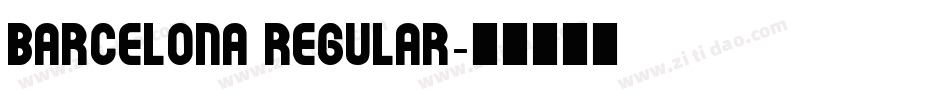 Barcelona Regular字体转换